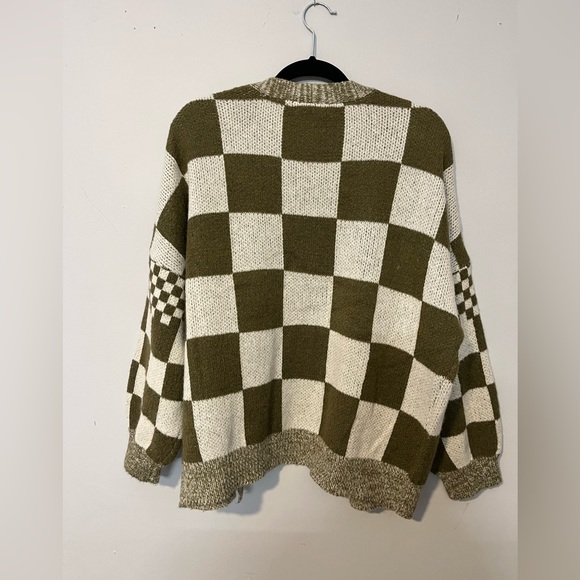 Checkered cardigan - Picture 2 of 11